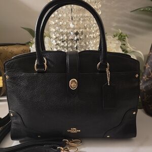 Coach Black Leather Satchel